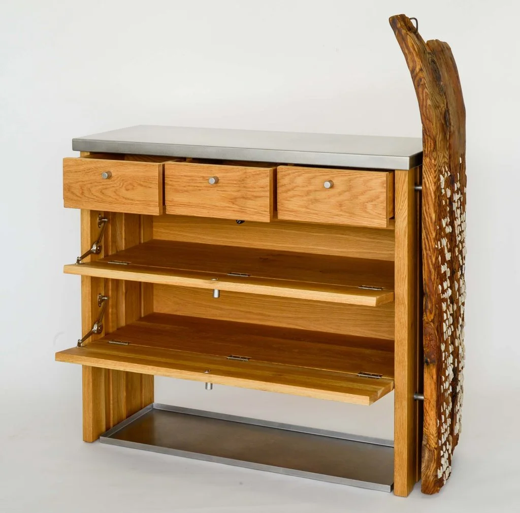 mueble de diseño en roble macizo