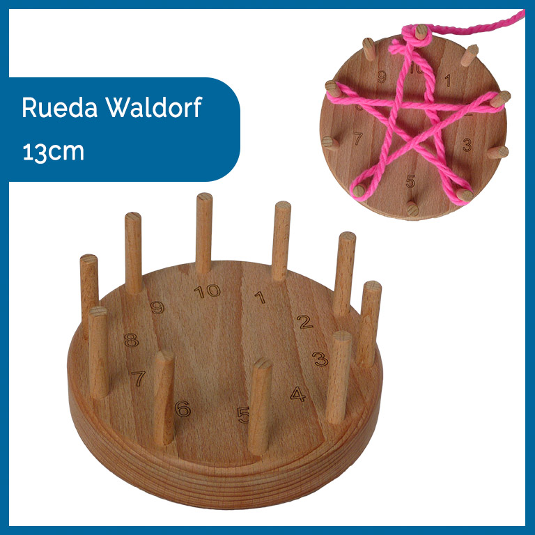 rueda waldorf en madera